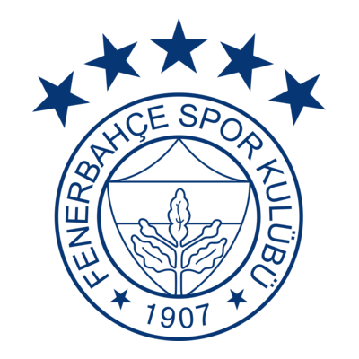 FENERBAHÇE SPOR KULÜBÜ 5 YILDIZLI ÇİZGİLİ ARMA Logo PNG Vector