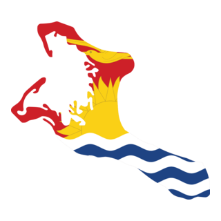 Flag map of Kiribati Logo PNG Vector