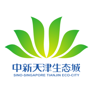 Flag of the Sino-Singapore Tianjin Eco-City Logo PNG Vector