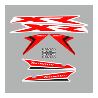 Honda Xr 250 Tornado 2018 Kit Logo PNG Vector