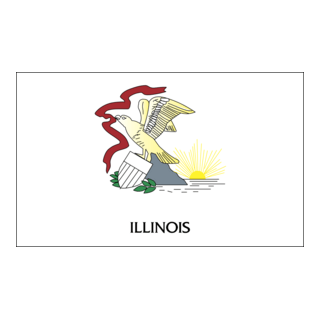Illinois Flag Logo PNG Vector