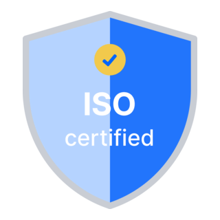 ISO Certified Badge Logo PNG Vector