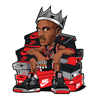 Jordan Basketball King Logo PNG Vector