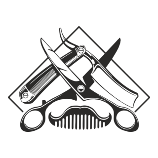 kuaför berber Logo PNG Vector