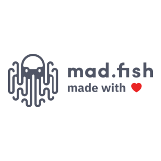 Mad.Fish Made With Love Logo PNG Vector