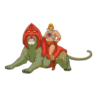 Masters of the Universe: He-man & Battle Cat Logo PNG Vector