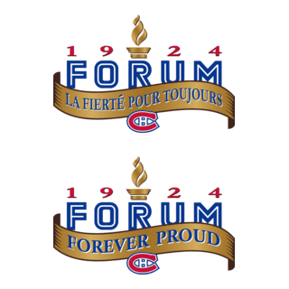 Montreal Forum 1996 Commemorative Logo PNG Vector