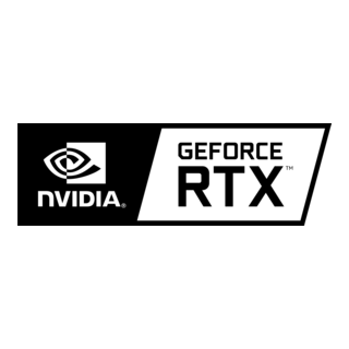 Nvidia Geforce RTX Black Logo PNG Vector