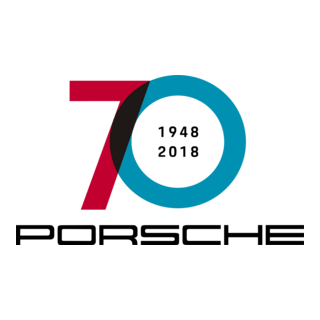 Porsche 70 years Logo PNG Vector