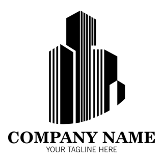 Real Estate Building Company Logo PNG Vector