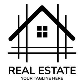 Real Estate House Company Logo PNG Vector