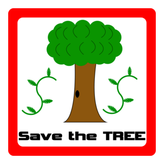 Save the tree Logo PNG Vector