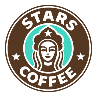 Stars Coffee Logo PNG Vector