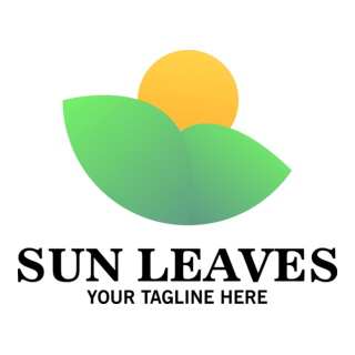 Sun Leaves Company Logo PNG Vector
