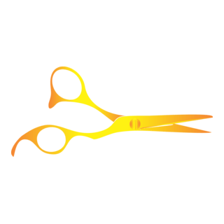 TESOURA DOURADA Logo PNG Vector