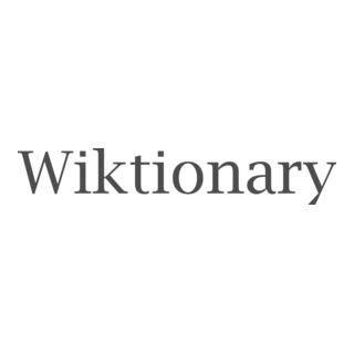 Wiktionary wordmark Logo PNG Vector