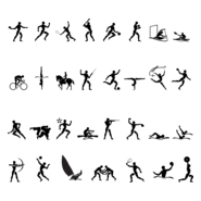 1996 Atlanta Summer Olympics Pictograms Logo PNG Vector