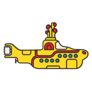 Beatles: Yellow Submarine Album Logo PNG Vector