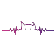 cat / heartbeat Logo PNG Vector