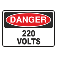 DANGER 220 VOLTS Logo PNG Vector