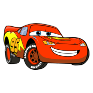 Disney's Cars: Lightning McQueen Logo PNG Vector