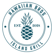 Hawaiian Bros Island Grill Badge Logo PNG Vector
