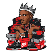 Jordan Basketball King Logo PNG Vector