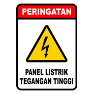 PERINGATAN TEGANGAN TINGGI Logo PNG Vector