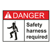 safety harness required Logo PNG Vector