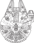 Star Wars: Millennium Falcon Logo PNG Vector