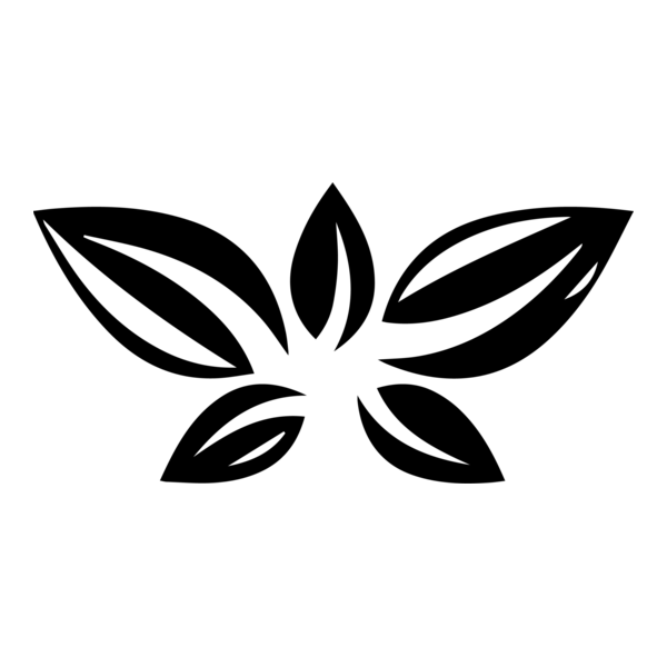 5 Flower Leaf Logo PNG Vector