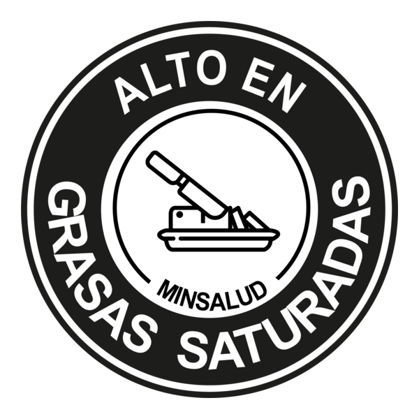 Alto en Grasa Saturada Logo PNG Vector