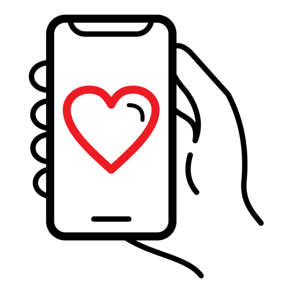 CELULAR MÃO CORAÇÃO Logo PNG Vector