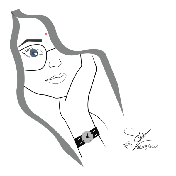 cute girl Logo PNG Vector