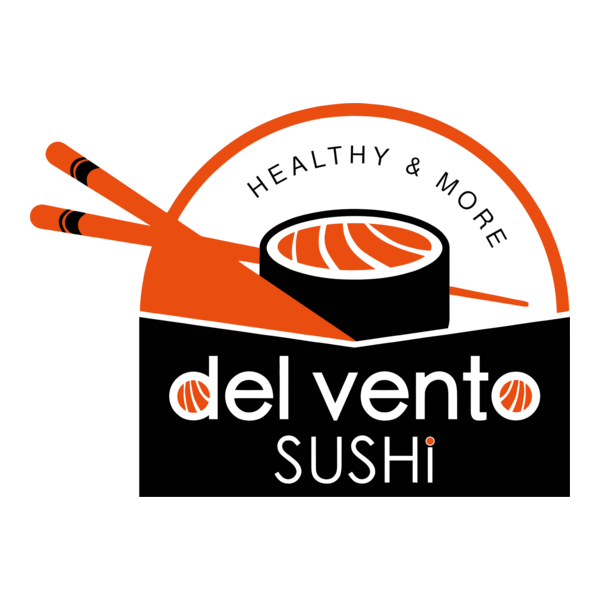 Del Vento Sushi Logo PNG Vector