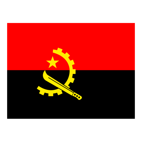 Flag of Angola Logo PNG Vector