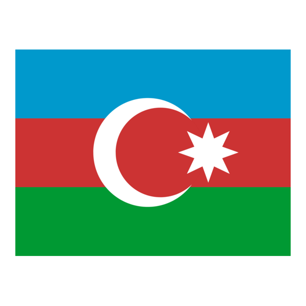 Flag of Azerbaijan Logo PNG Vector