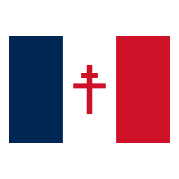 Flag Of Free France (1940 1944) Logo PNG Vector