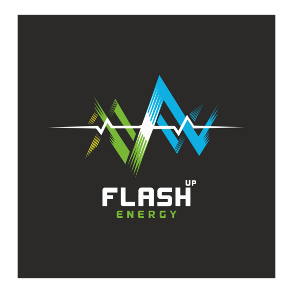 Flash Up Energy Logo PNG Vector