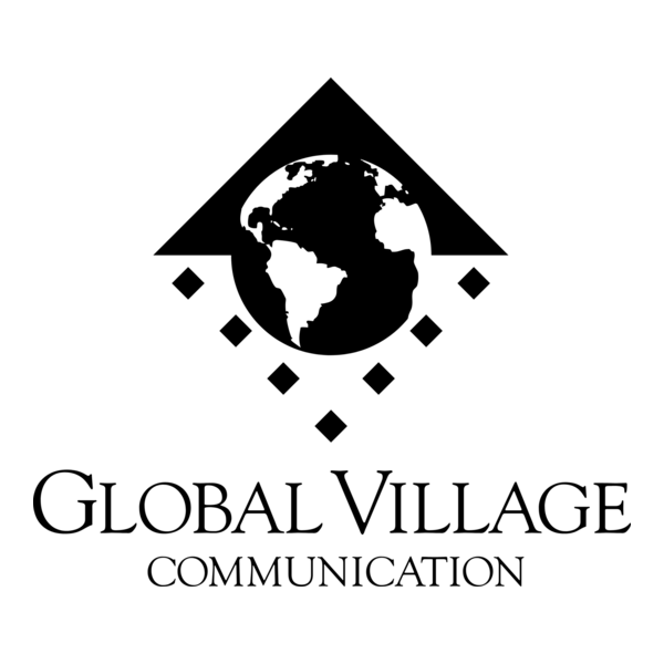 Global Village Communication Logo PNG Vector