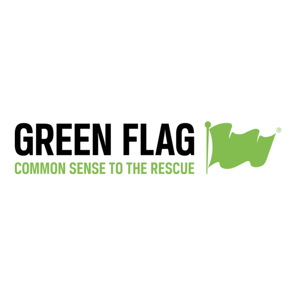 Green Flag Logo PNG Vector