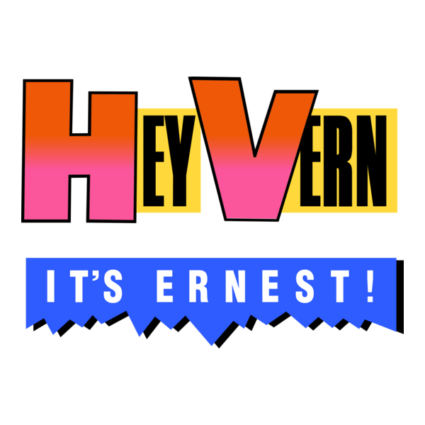 Hey Vern, It's Ernest (1988) TV Show Logo PNG Vector