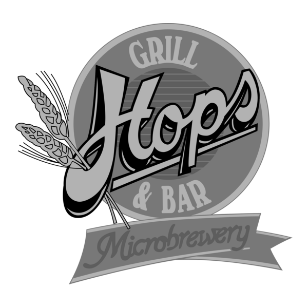 Hops Grill & Brewery Logo PNG Vector