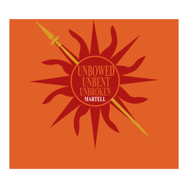 House Martell - unbowed unbent unbroken Logo PNG Vector