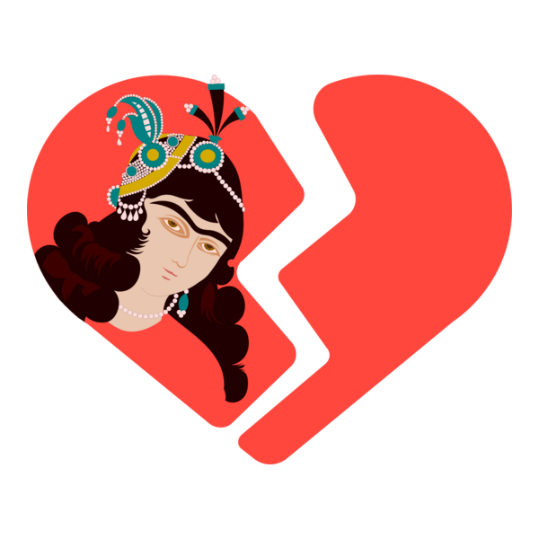 Iranian women's braked heart Logo PNG Vector