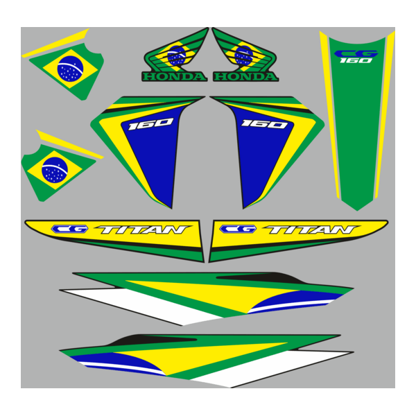 KIT titan 160 2017 adesivo brasil Logo PNG Vector