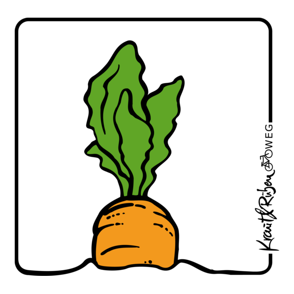 Kraut und Rüben Radweg Logo PNG Vector