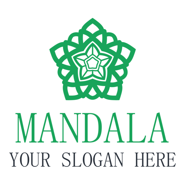 Mandala Design Logo PNG Vector