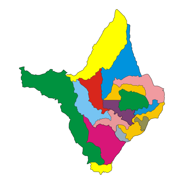 MAPA DO AMAPA - DIVIDIDO POR MUNICIPIOS Logo PNG Vector