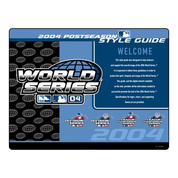 MLB 2004 Postseason Style Guide Logo PNG Vector